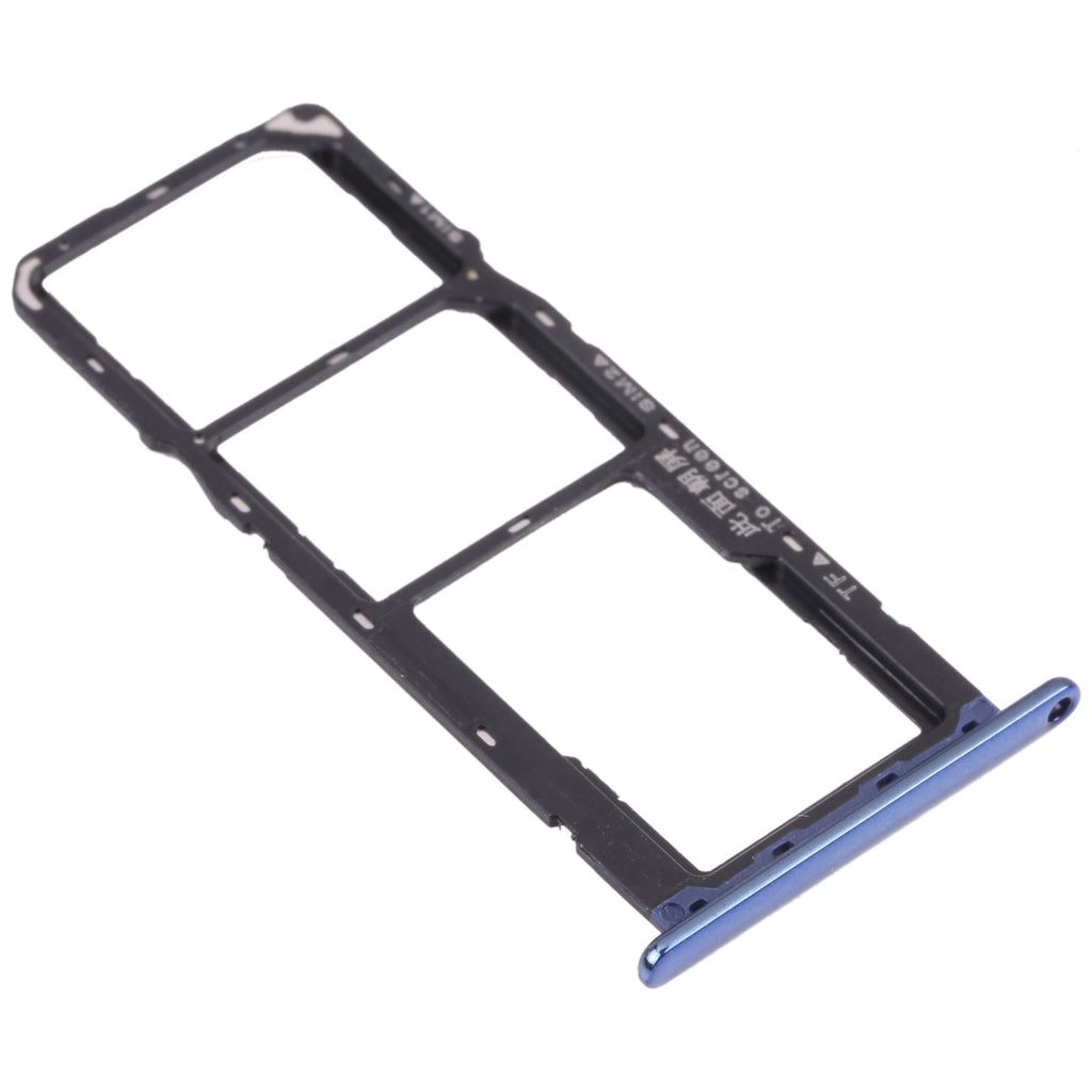SIM Card Tray + SIM Card Tray + Micro SD Card Tray for Honor 7A Pro (Blue)