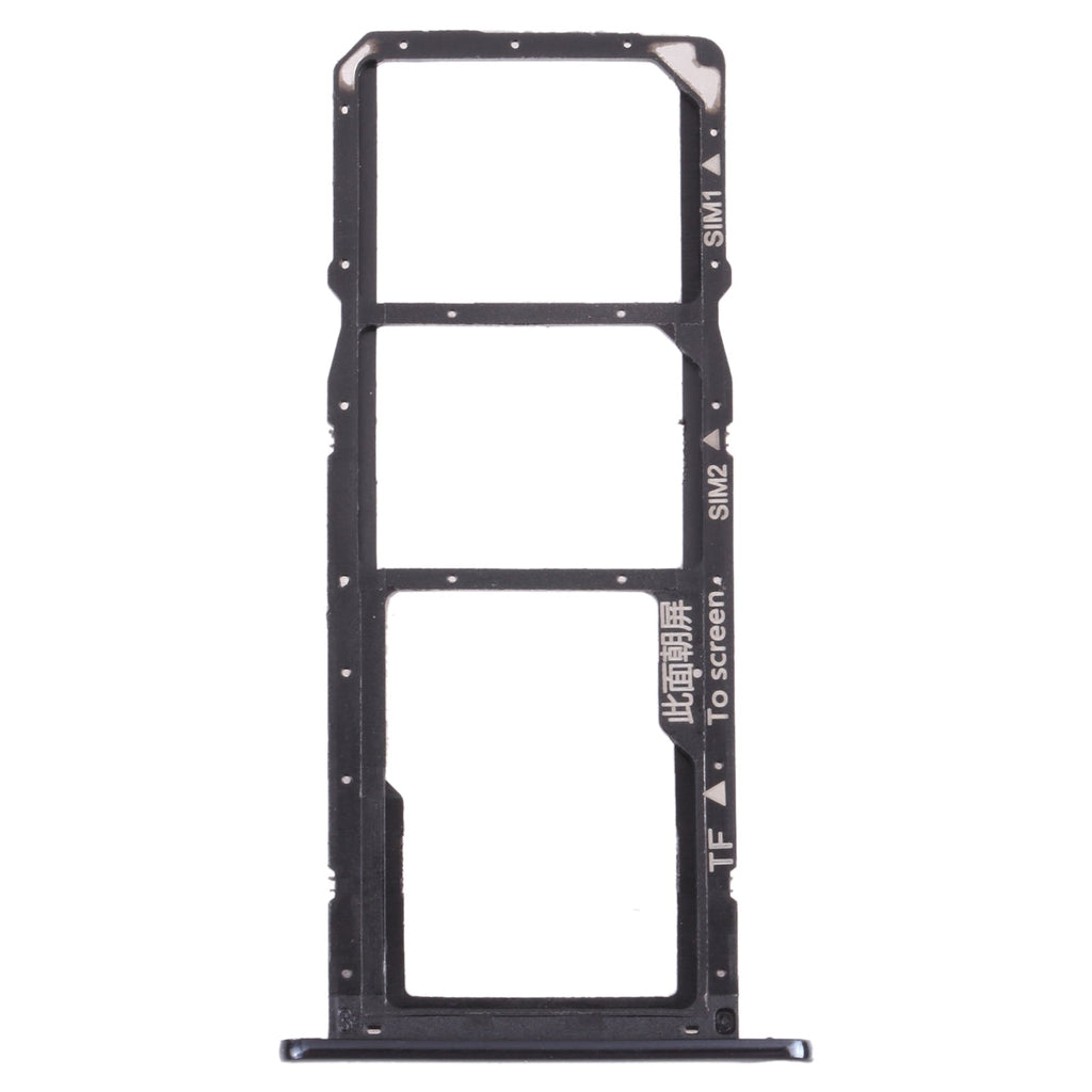 SIM Card Tray + SIM Card Tray + Micro SD Card Tray for Huawei Enjoy 8e (Black)