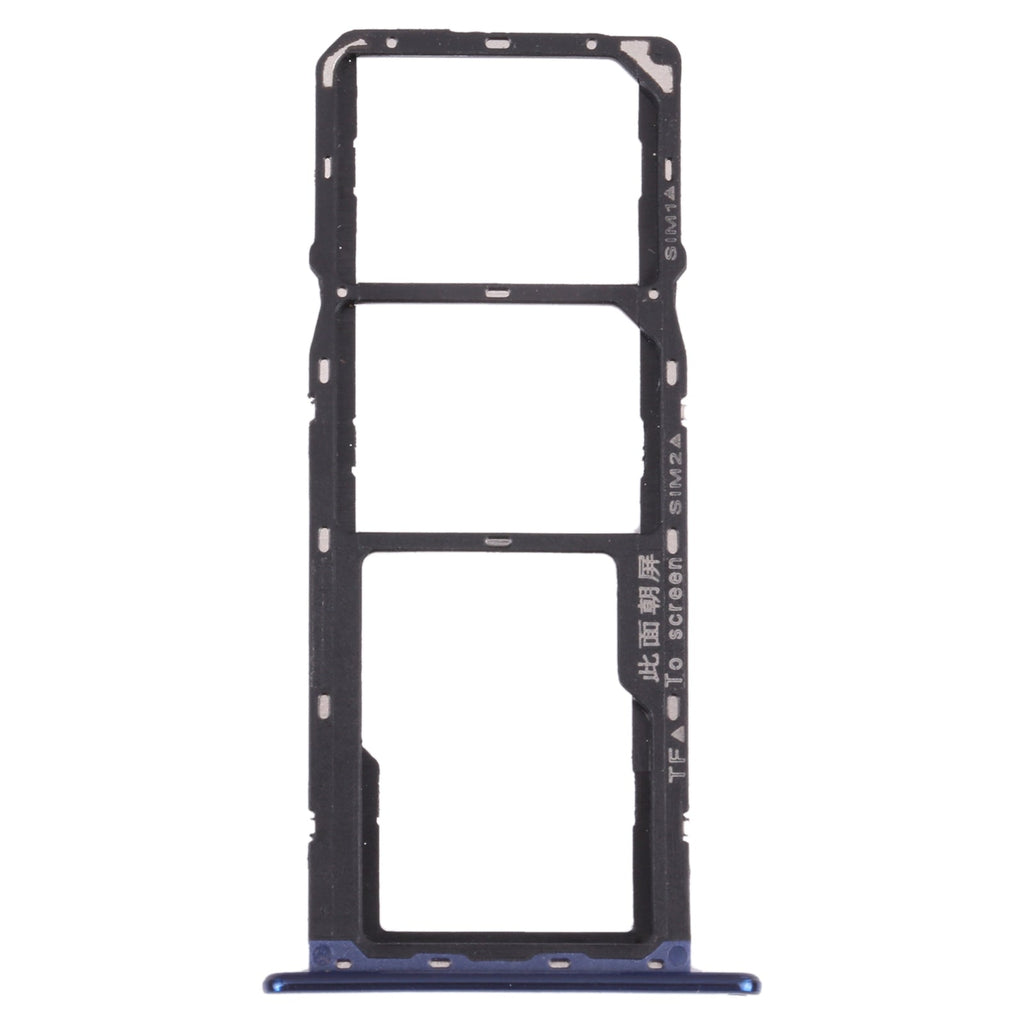 SIM Card Tray + SIM Card Tray + Micro SD Card Tray for Huawei Enjoy 8e (Blue)