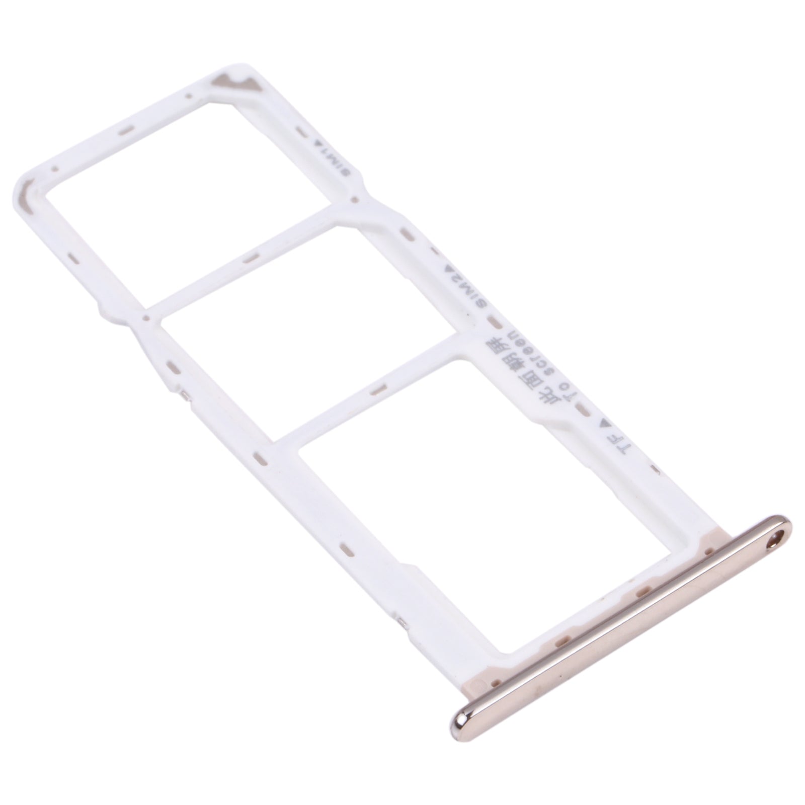 SIM Card Tray + SIM Card Tray + Micro SD Card Tray for Huawei Enjoy 8e (Silver)