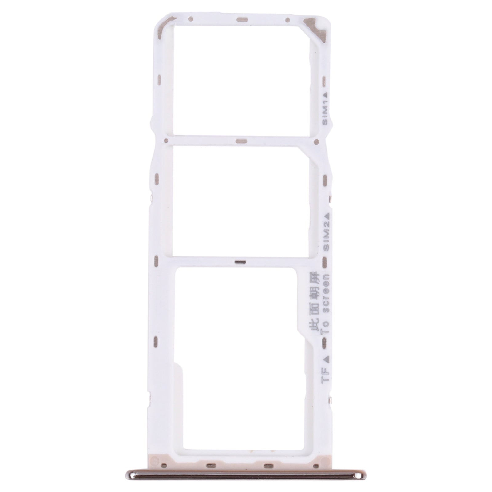 SIM Card Tray + SIM Card Tray + Micro SD Card Tray for Huawei Enjoy 8e (Silver)