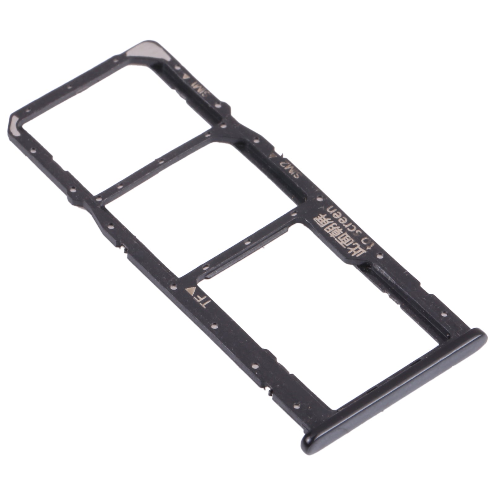 SIM Card Tray + SIM Card Tray + Micro SD Card Tray for Huawei Enjoy 8 (Black)