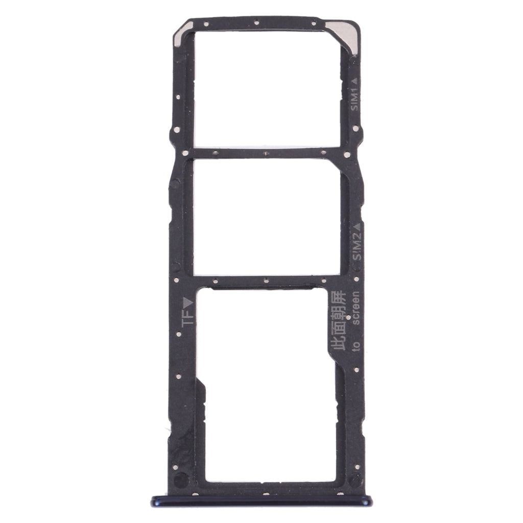 SIM Card Tray + SIM Card Tray + Micro SD Card Tray for Huawei Enjoy 8 (Blue)