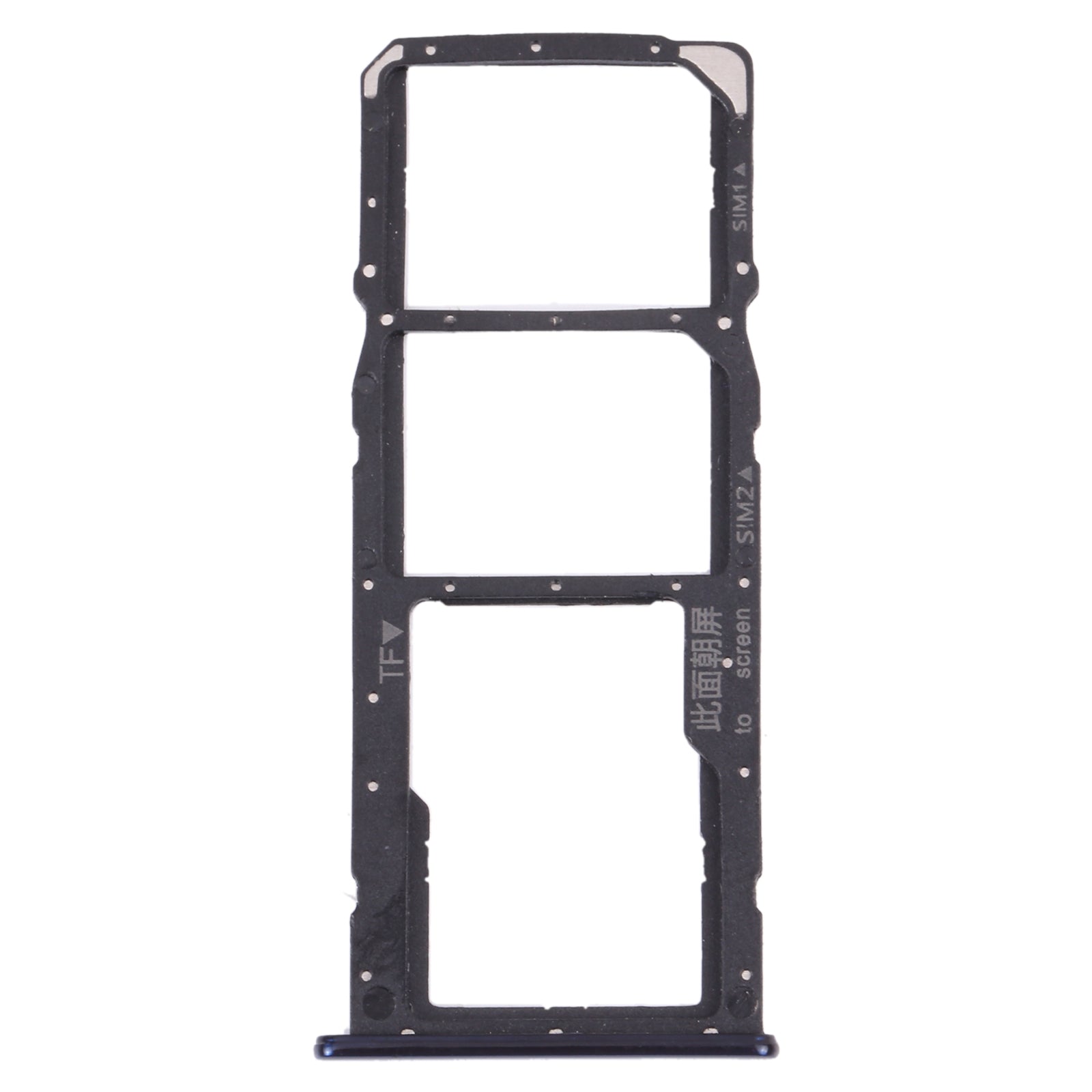 SIM Card Tray + SIM Card Tray + Micro SD Card Tray for Huawei Enjoy 8 (Blue)