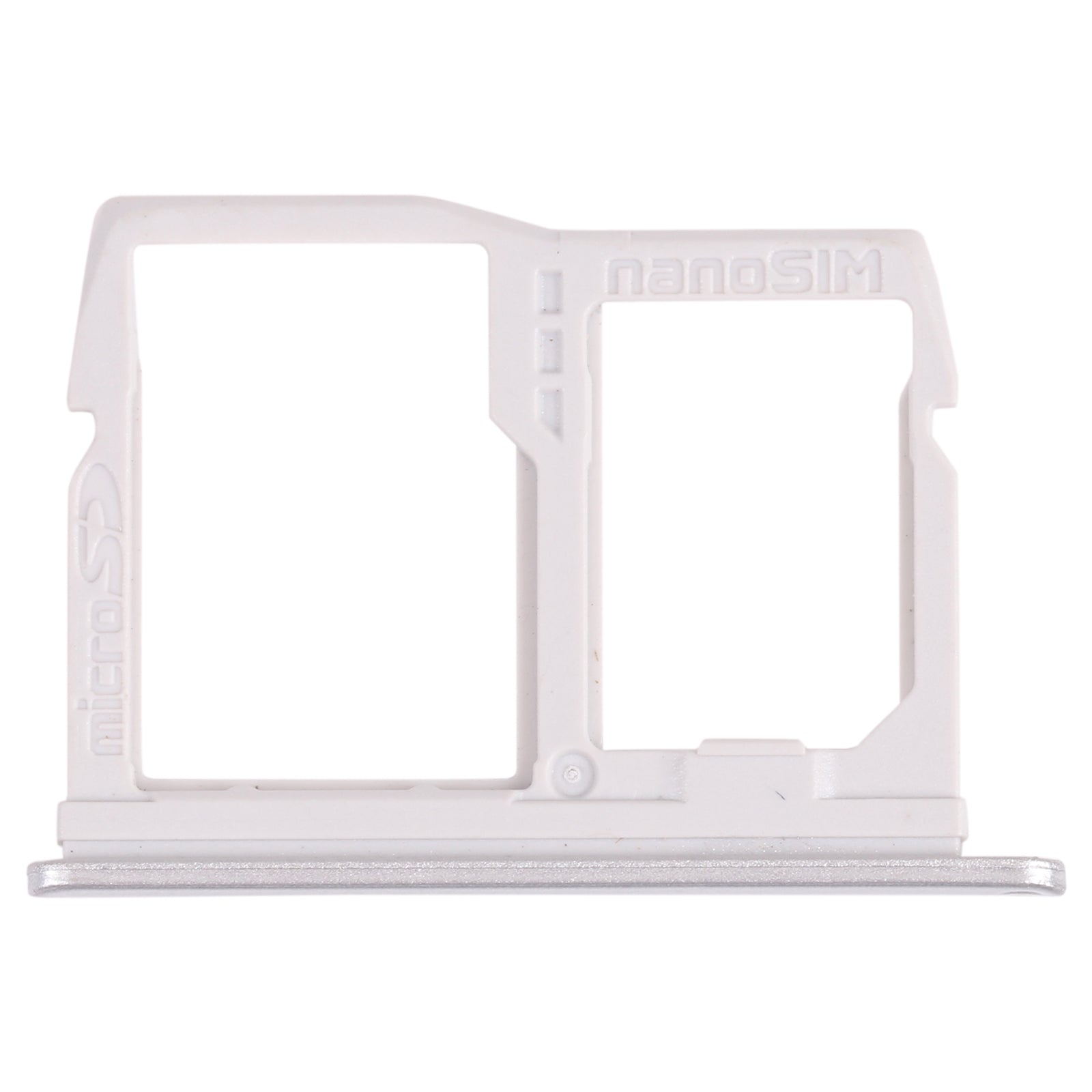 Nano SIM Card Tray + Micro SD Card Tray for LG K31 LM-K300Q, LMK300, LGL355DL (Silver)