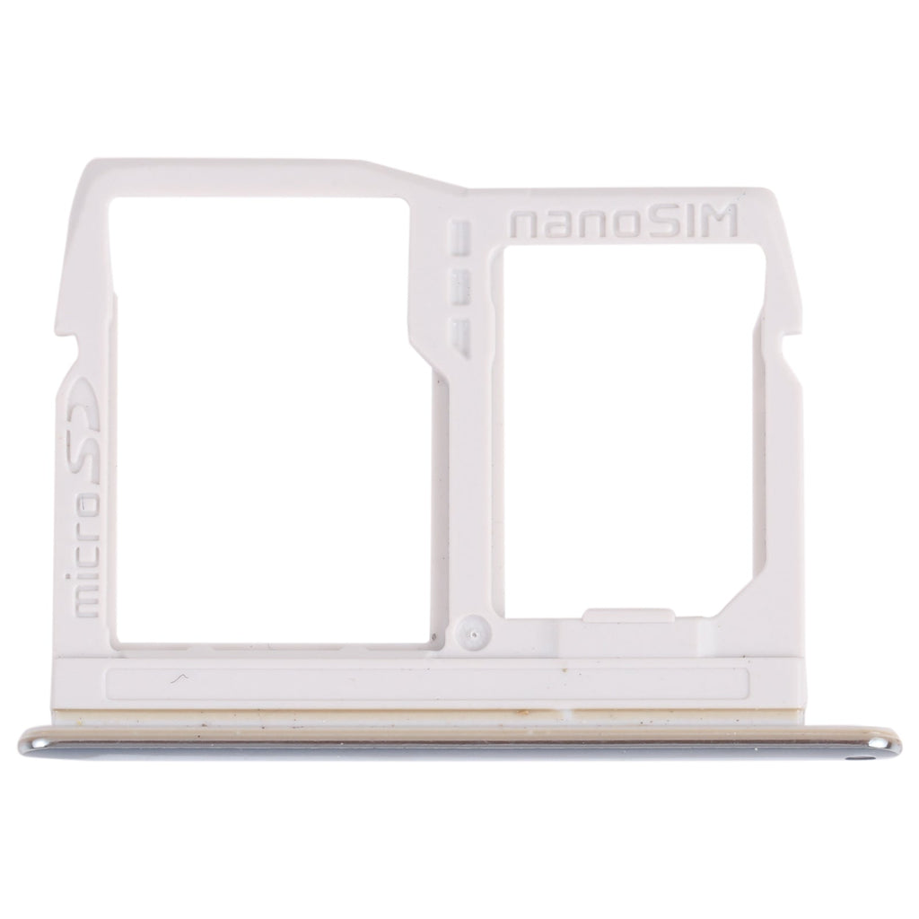 Nano SIM Card Tray + Micro SD Card Tray for LG Stylo 6 / K71 LMQ730HA, LM-Q730HA, LMQ730TM, LM-Q730TM (Silver)