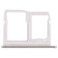 Nano SIM Card Tray + Micro SD Card Tray for LG Stylo 6 / K71 LMQ730HA, LM-Q730HA, LMQ730TM, LM-Q730TM (Silver)