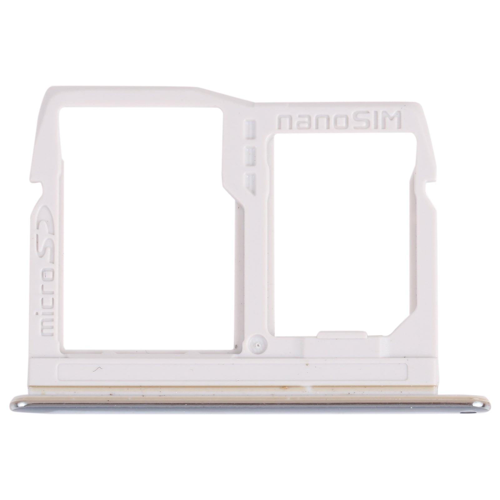 Nano SIM Card Tray + Micro SD Card Tray for LG Stylo 6 / K71 LMQ730HA, LM-Q730HA, LMQ730TM, LM-Q730TM (Silver)