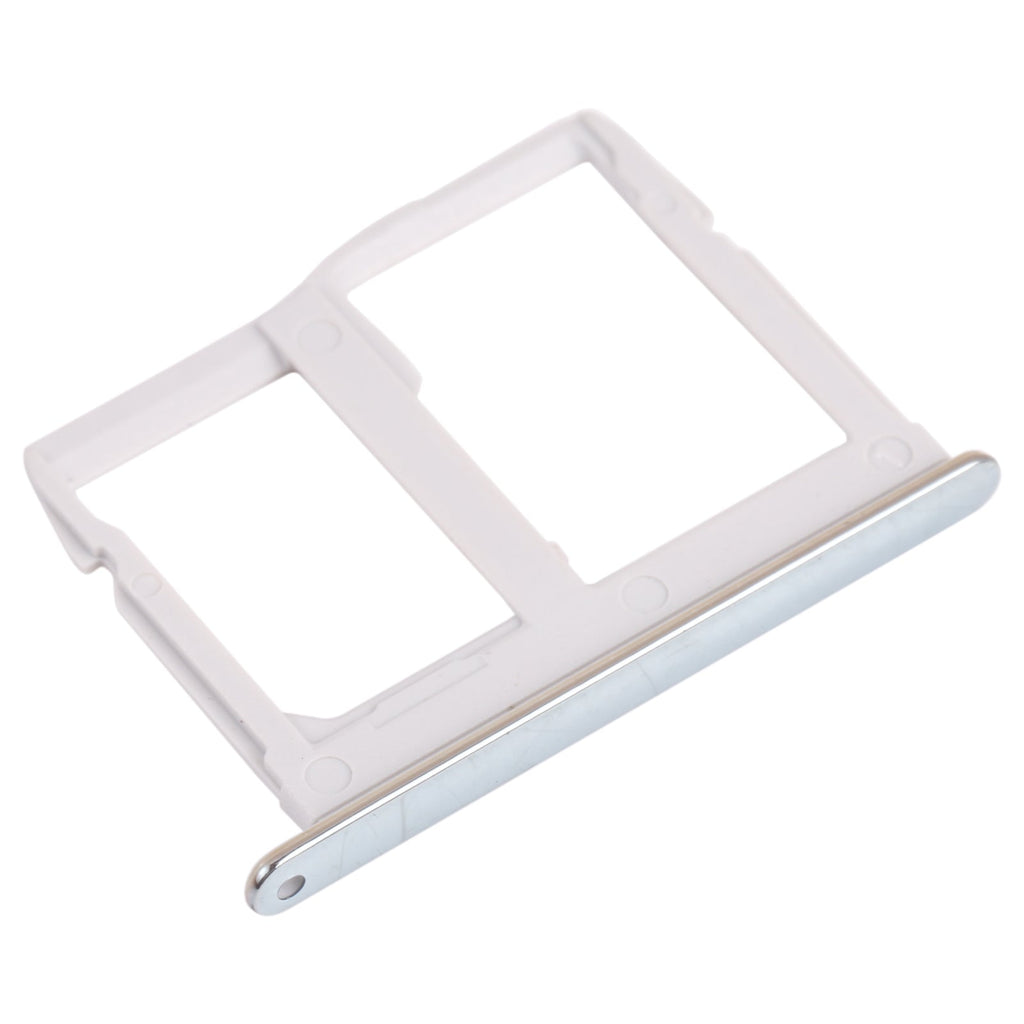 Nano SIM Card Tray + Micro SD Card Tray for LG Stylo 6 / K71 LMQ730HA, LM-Q730HA, LMQ730TM, LM-Q730TM (Silver)