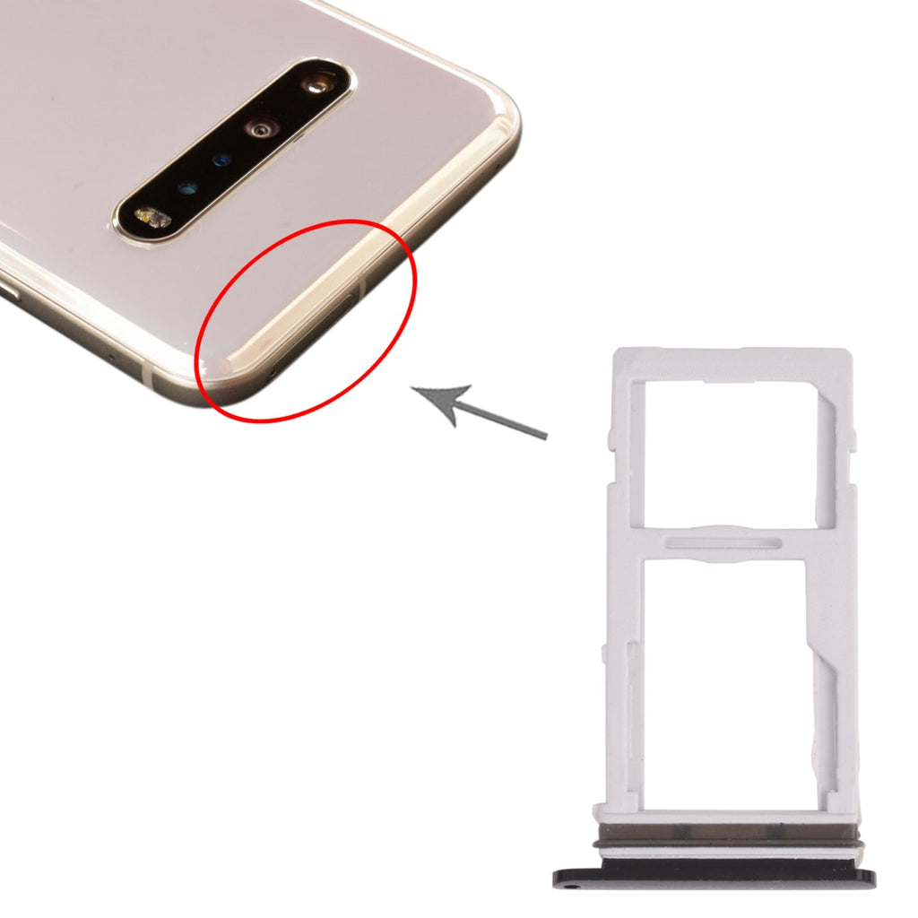 SIM Card Tray + SIM Card Tray for LG V60 ThinQ 5G / V60 ThinQ 5G UW LM-V600, LM-V600VML, LMV600VML (Black)