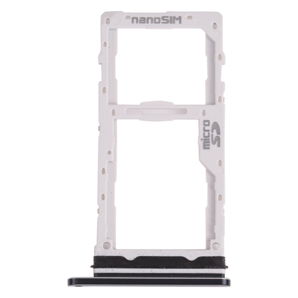 Nano SIM Card Tray + Micro SD Card Tray for LG G8X ThinQ / V50S ThinQ 5G LM-V510N, LMG850EMW, LM-G850 (Black)