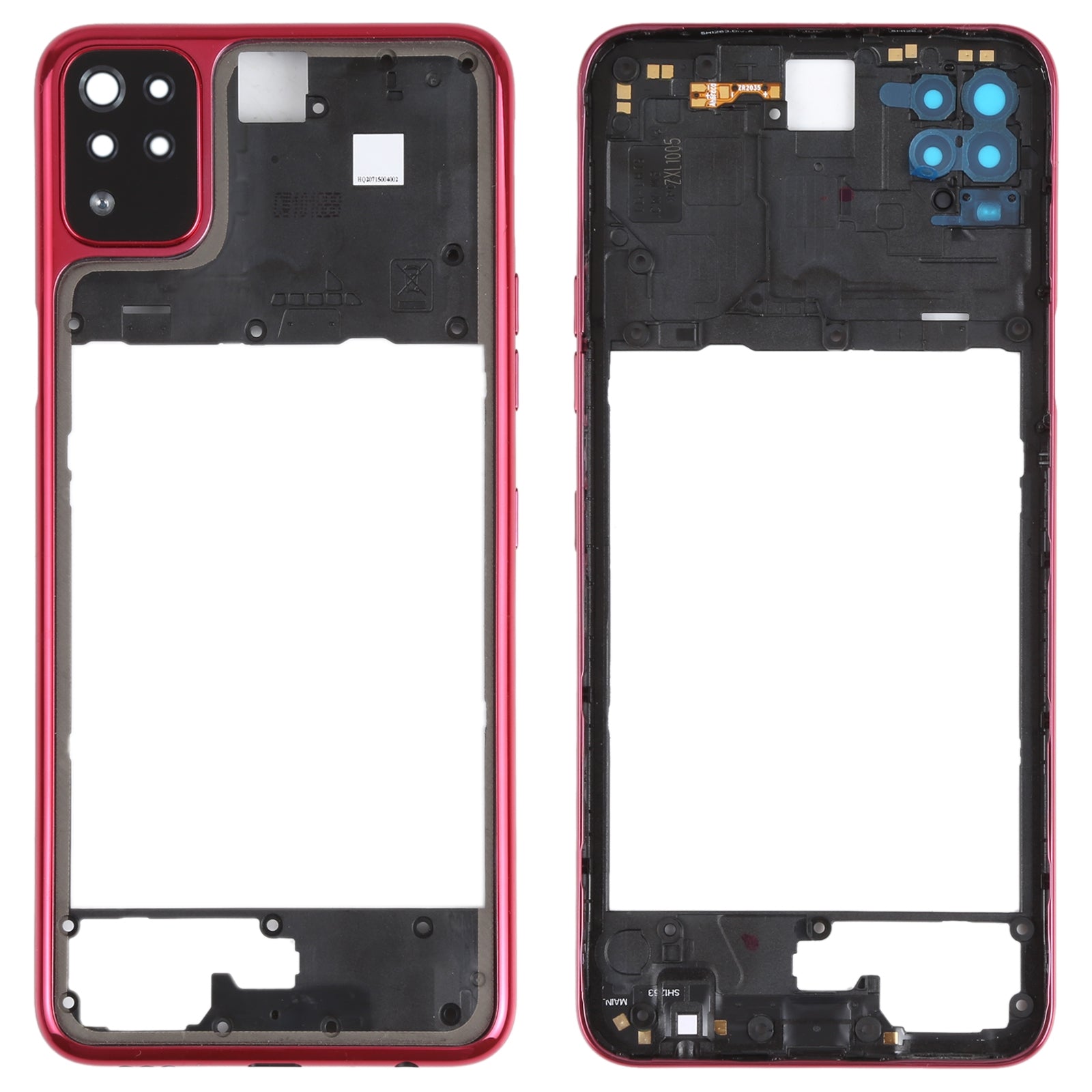 Middle Frame Bezel Plate for LG K42 / K52 (Brazil) (Red)