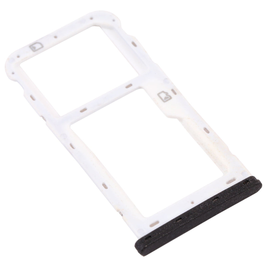 SIM Card Tray + SIM Card Tray / Micro SD Card Tray for ZTE Blade V9 Vita (Black)