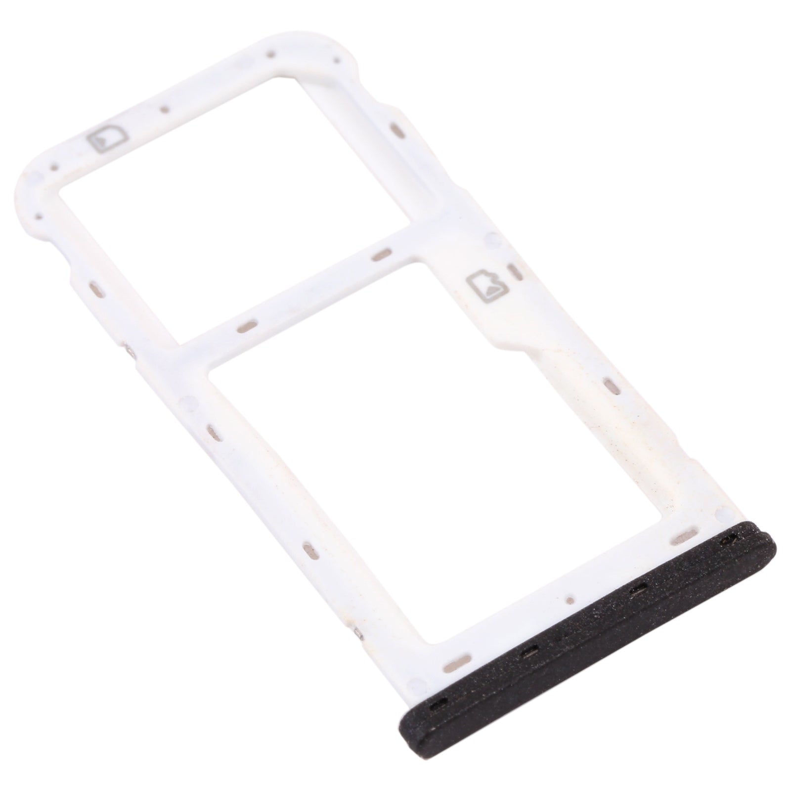 SIM Card Tray + SIM Card Tray / Micro SD Card Tray for ZTE Blade V9 Vita (Black)