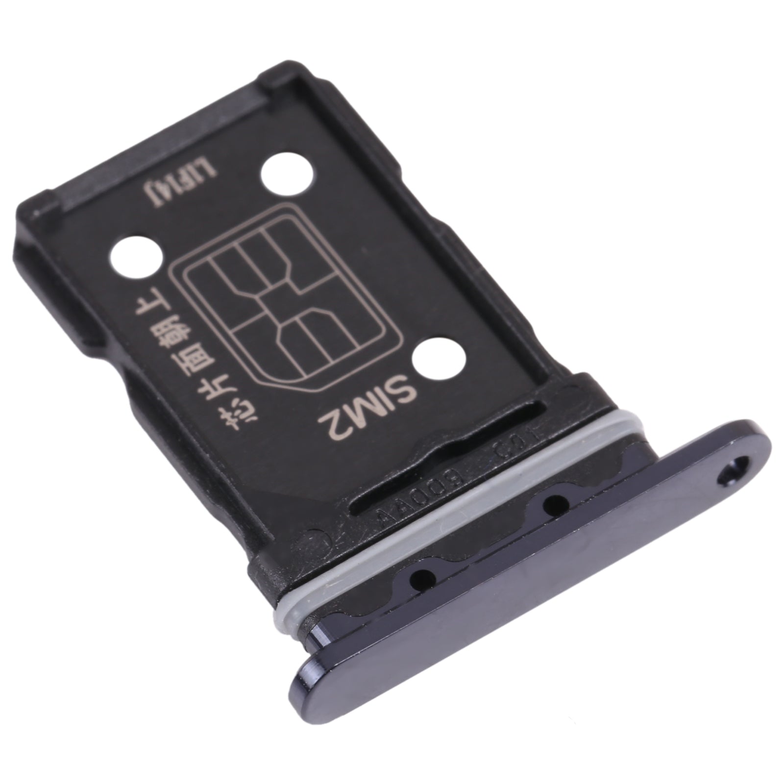For OPPO Reno6 Pro 5G  SIM Card Tray + SIM Card Tray (Black)