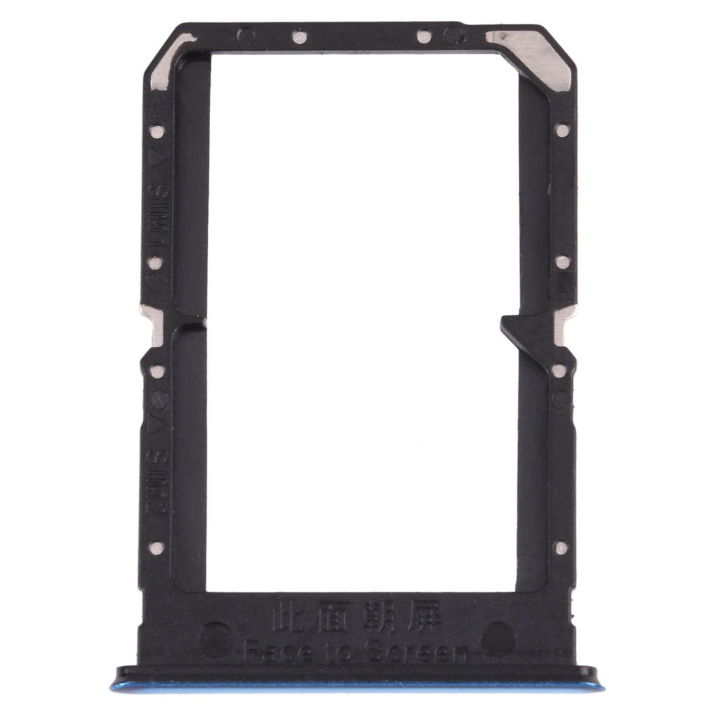 For OPPO Reno5 5G / Find X3 Lite PEGM00 PEGT00 CPH2145  SIM Card Tray + SIM Card Tray(Blue)