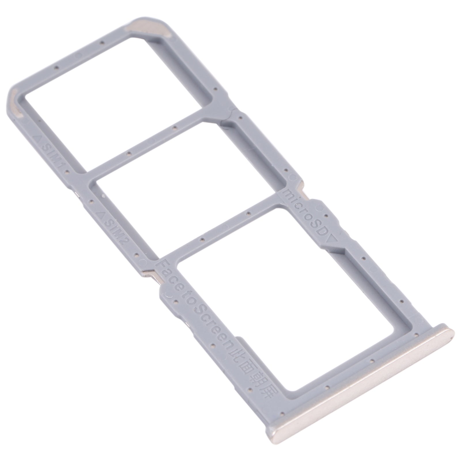 For OPPO A16 / A16S CPH2269 CPH2271  SIM Card Tray + SIM Card Tray + Micro SD Card Tray (Gold)