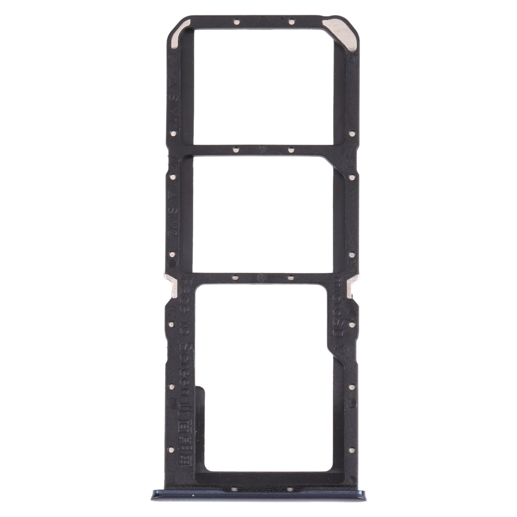 For OPPO A74 5G CPH2197 CPH2263  SIM Card Tray + SIM Card Tray + Micro SD Card Tray (Black)