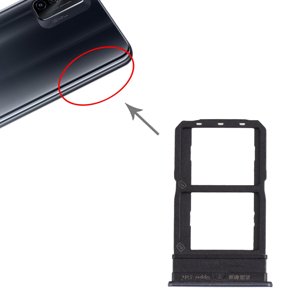 For vivo iQOO Neo5 V2055A SIM Card Tray + SIM Card Tray (Black)