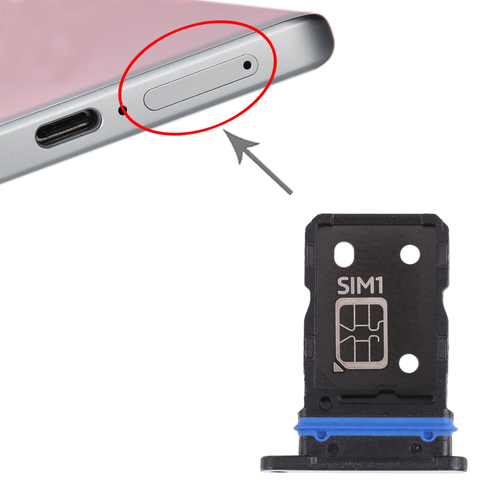 For vivo X70 V2133A V2104 SIM Card Tray + SIM Card Tray (Silver)