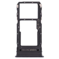 For vivo Y76s V2156A SIM Card Tray + SIM Card Tray / Micro SD Card Tray (Black)
