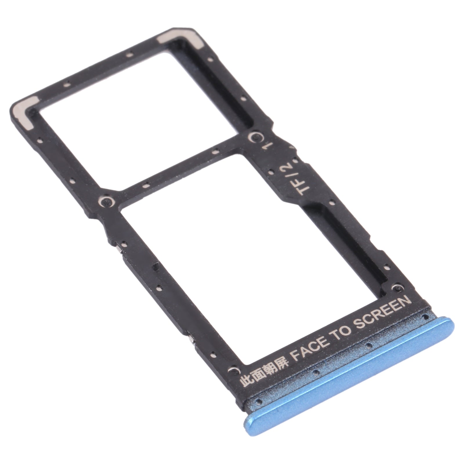 SIM Card Tray + SIM Card Tray / Micro SD Card Tray for Xiaomi Redmi Note 11 (China) 21091116AC / Redmi Note 11T 5G / Poco M4 Pro 5G 21091116AG, MZB0BGVIN(Blue)