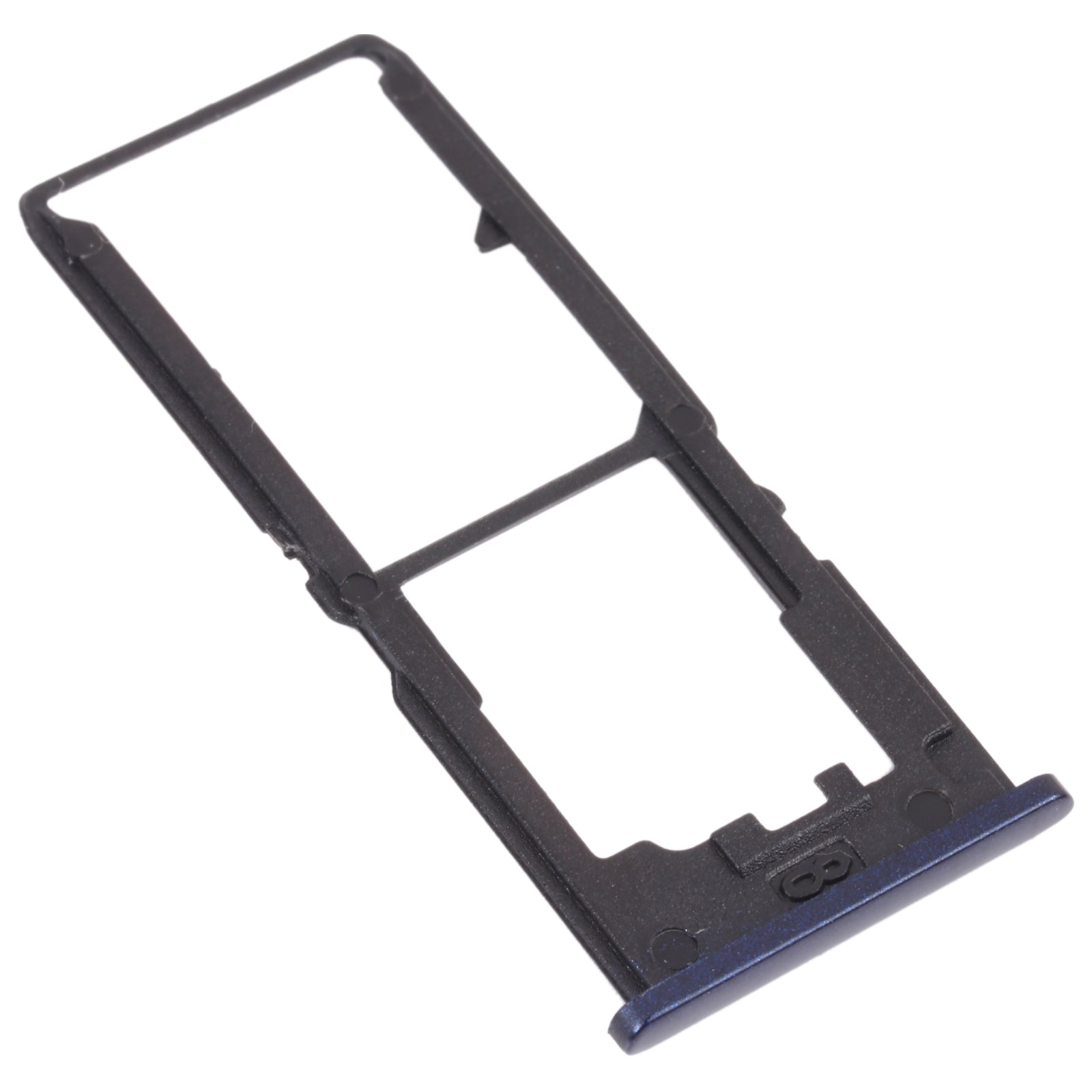 For vivo Y30 Standard / Y12s SIM Card Tray + SIM Card Tray + Micro SD Card Tray (Black)