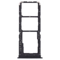 For vivo Y11s V2028 SIM Card Tray + SIM Card Tray + Micro SD Card Tray (Black)