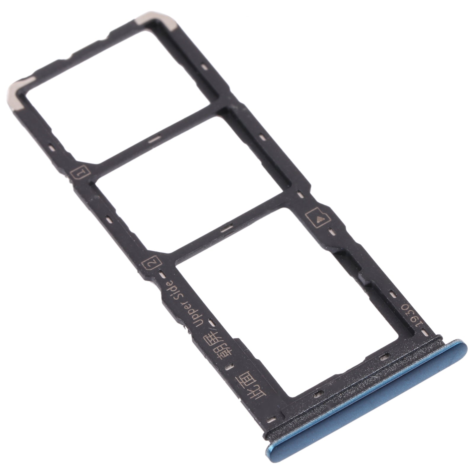 For vivo Y11s V2028 SIM Card Tray + SIM Card Tray + Micro SD Card Tray (Blue)