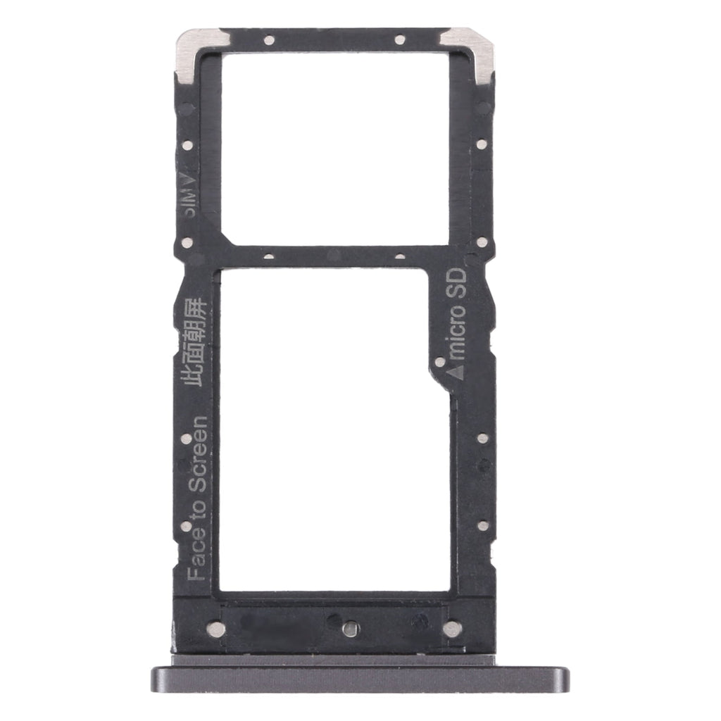 For Lenovo Tab M10 Plus TB-X606F TB-X606X SIM Card Tray + Micro SD Card Tray (Black)