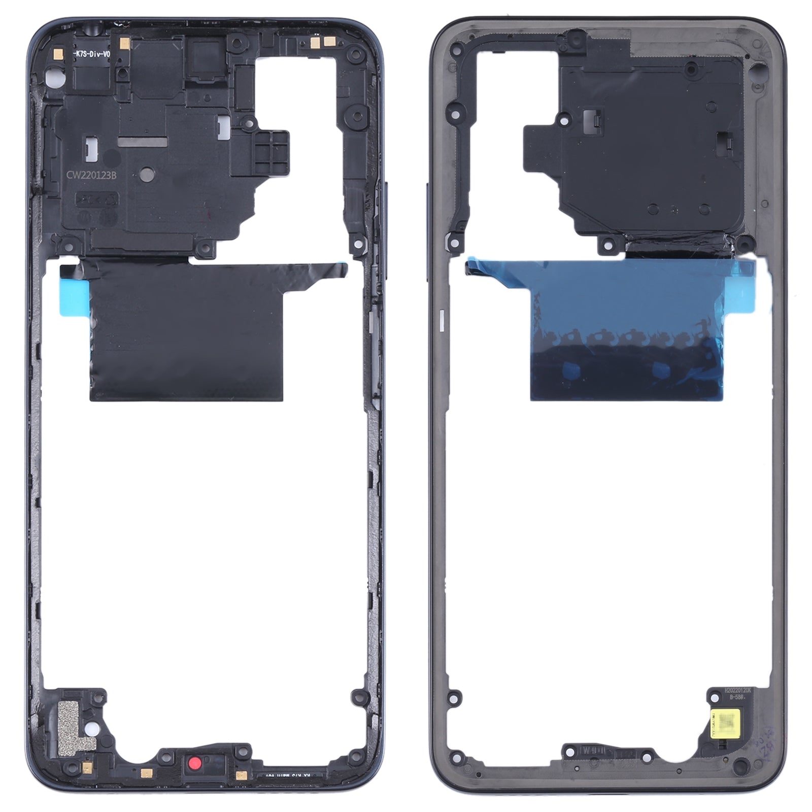 Original Middle Frame Bezel Plate for Xiaomi Poco M4 Pro 4G MZB0B5VIN(Black)