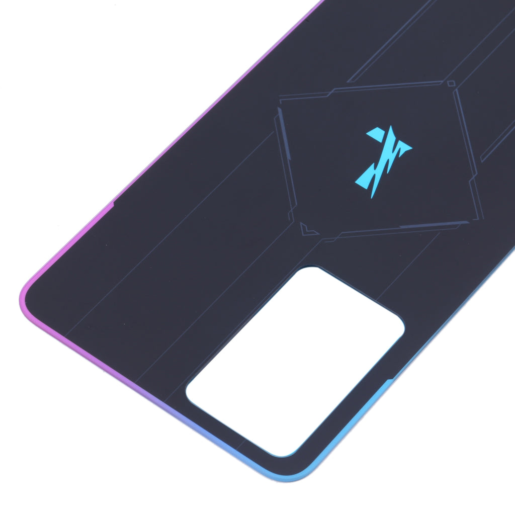For OPPO Reno7 Pro 5G Glass Battery Back Cover (Colorful Black)