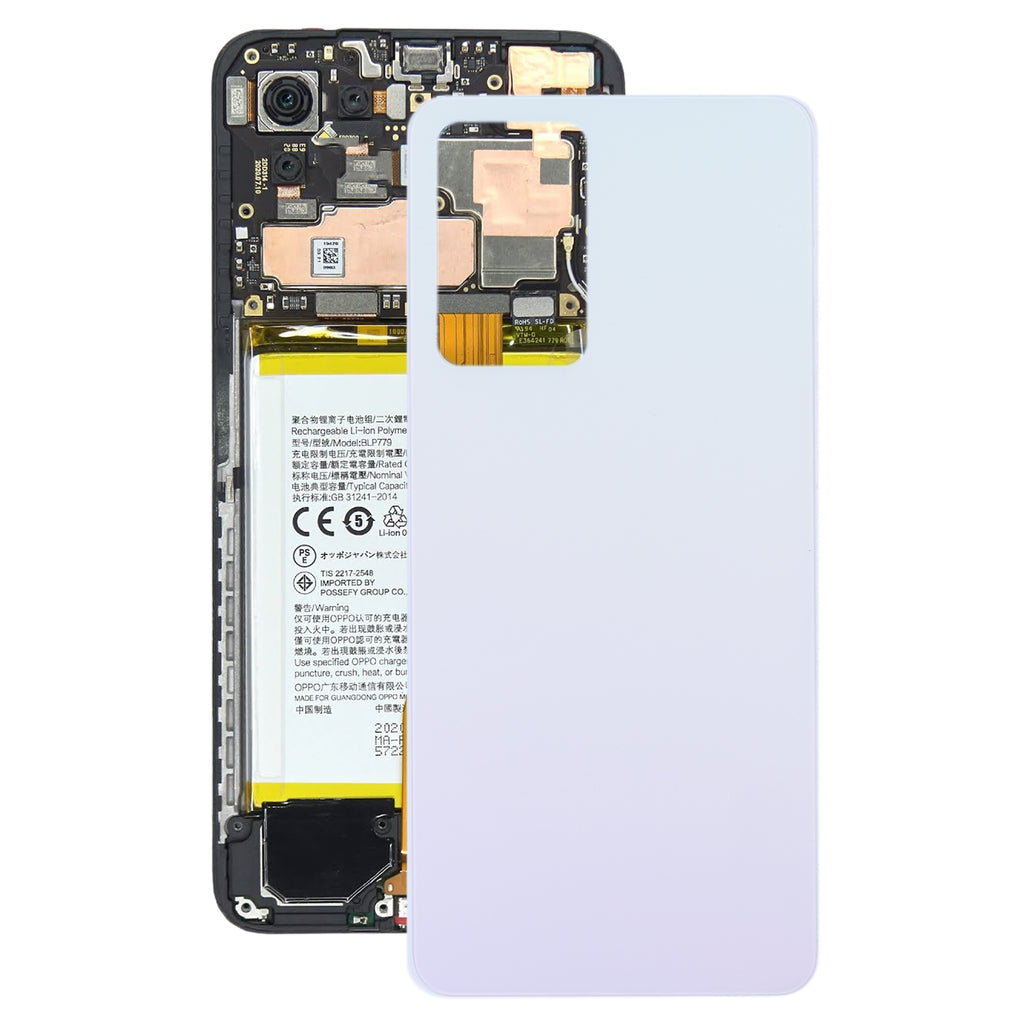For OPPO Reno7 Pro 5G Glass Battery Back Cover (Pink)