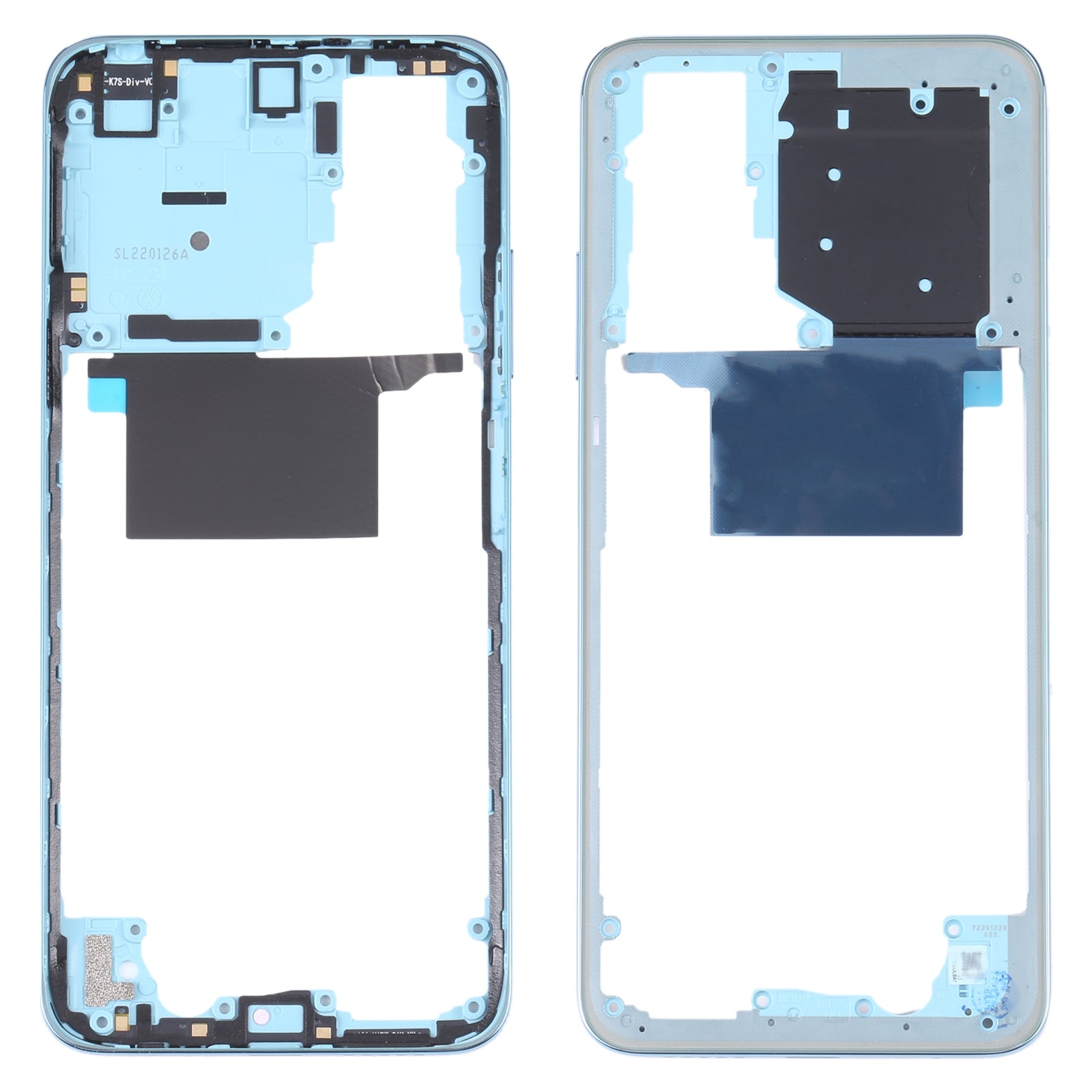 Middle Frame Bezel Plate for Xiaomi Redmi Note 11/Redmi Note 11S(Baby Blue)