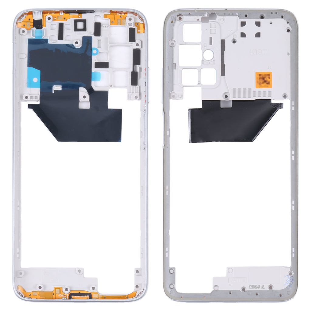 Middle Frame Bezel Plate for Xiaomi Redmi 10/Redmi 10 Prime/Redmi Note 11 4G/Redmi 10 2022(White)