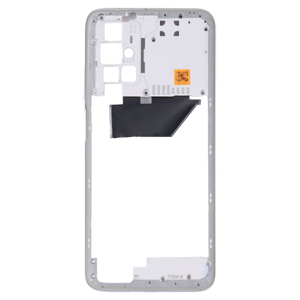 Middle Frame Bezel Plate for Xiaomi Redmi 10/Redmi 10 Prime/Redmi Note 11 4G/Redmi 10 2022(White)