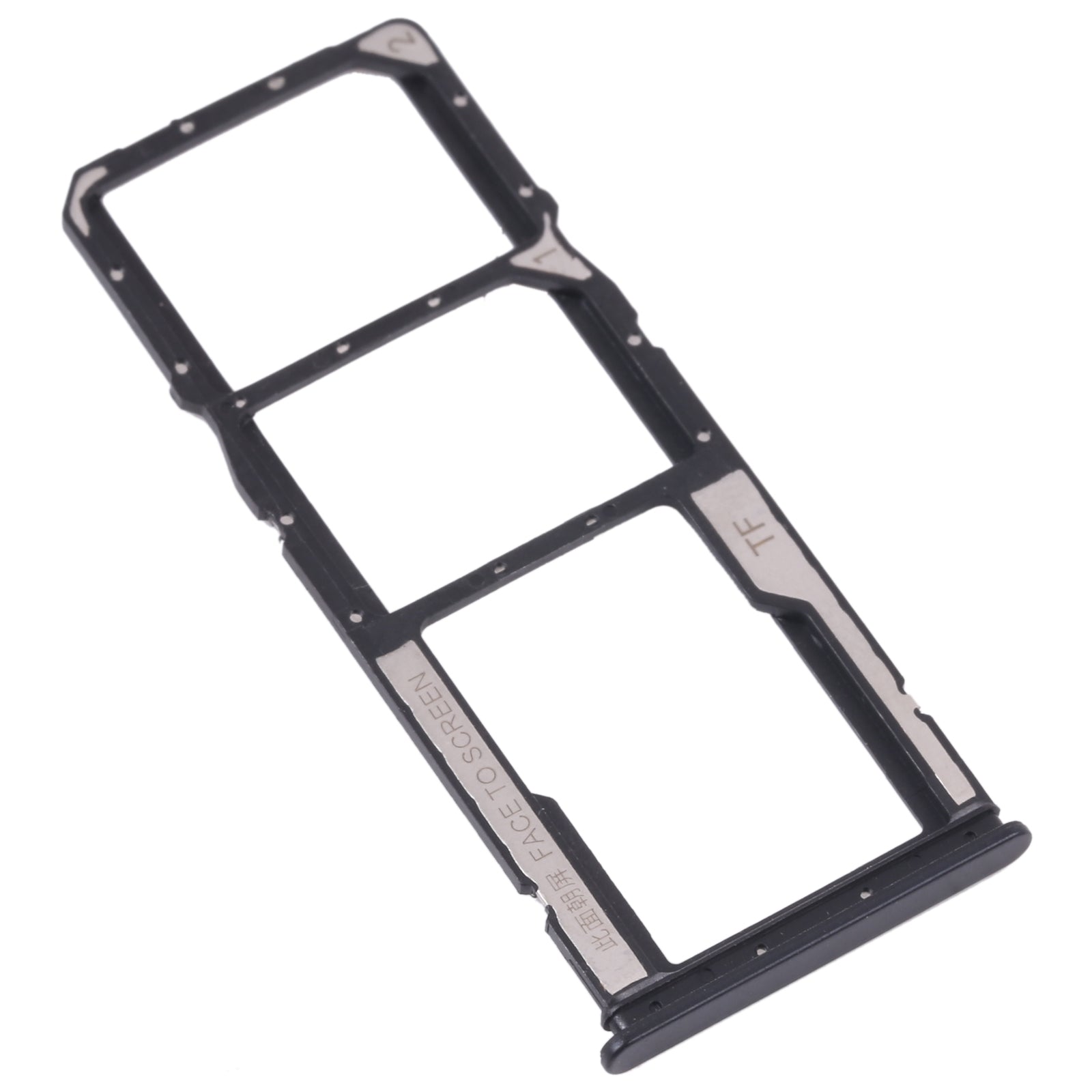 SIM Card Tray + SIM Card Tray + Micro SD card tray for Xiaomi Redmi Note 11 4G / Redmi Note 11S 4G(Black)