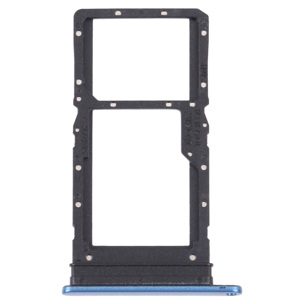 SIM Card Tray + SIM Card Tray / Micro SD Card Tray for Honor Play 30 Plus(Blue)
