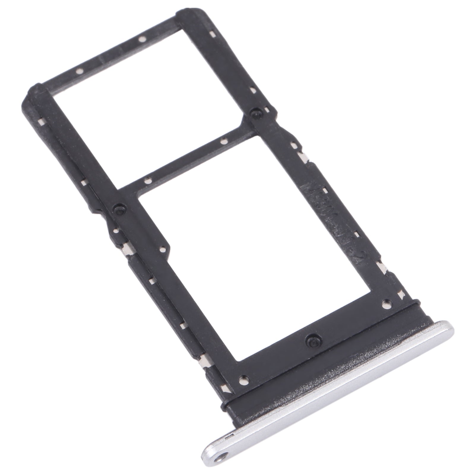 SIM Card Tray + SIM Card Tray / Micro SD Card Tray for Honor Play 30 Plus(Silver)