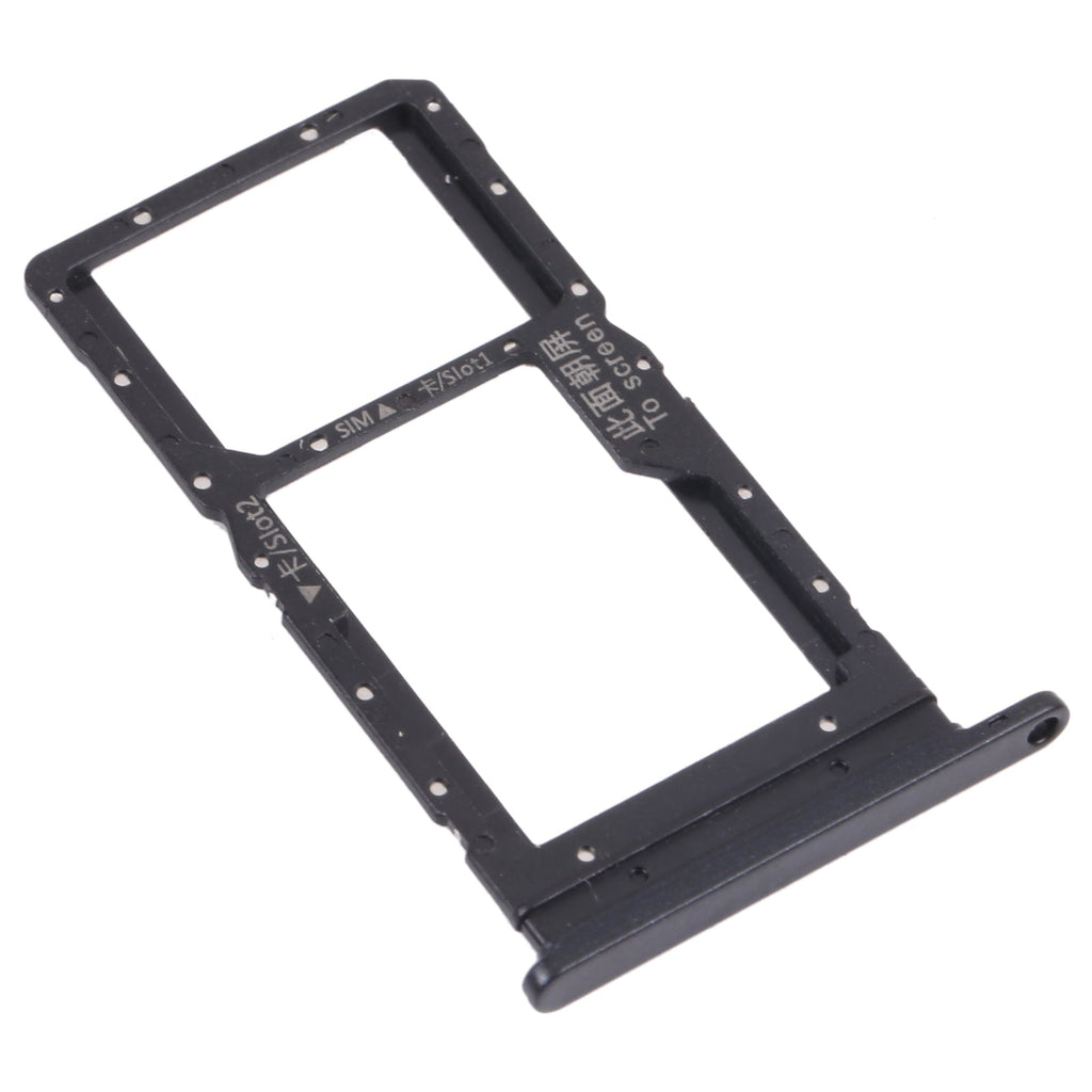 SIM Card Tray + SIM Card Tray / Micro SD Card Tray for Honor Play 20 (Black)