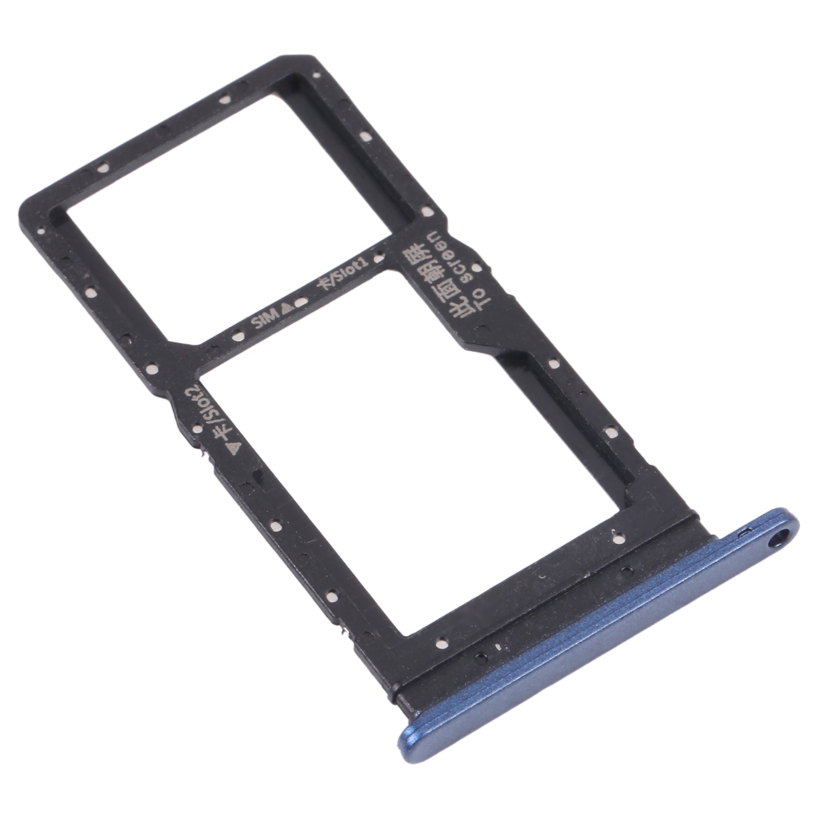 SIM Card Tray + SIM Card Tray / Micro SD Card Tray for Honor Play 20 (Blue)