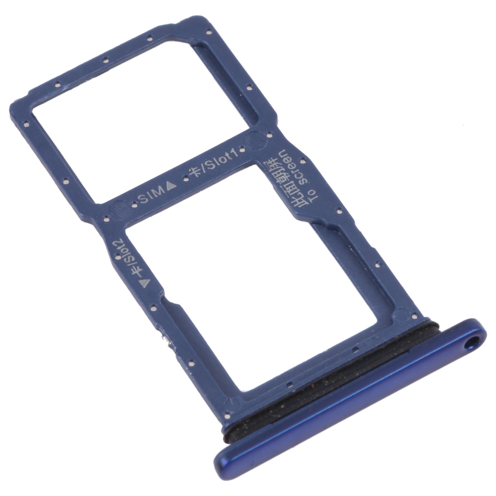 SIM Card Tray + SIM Card Tray / Micro SD Card Tray for Honor 9X (Blue)
