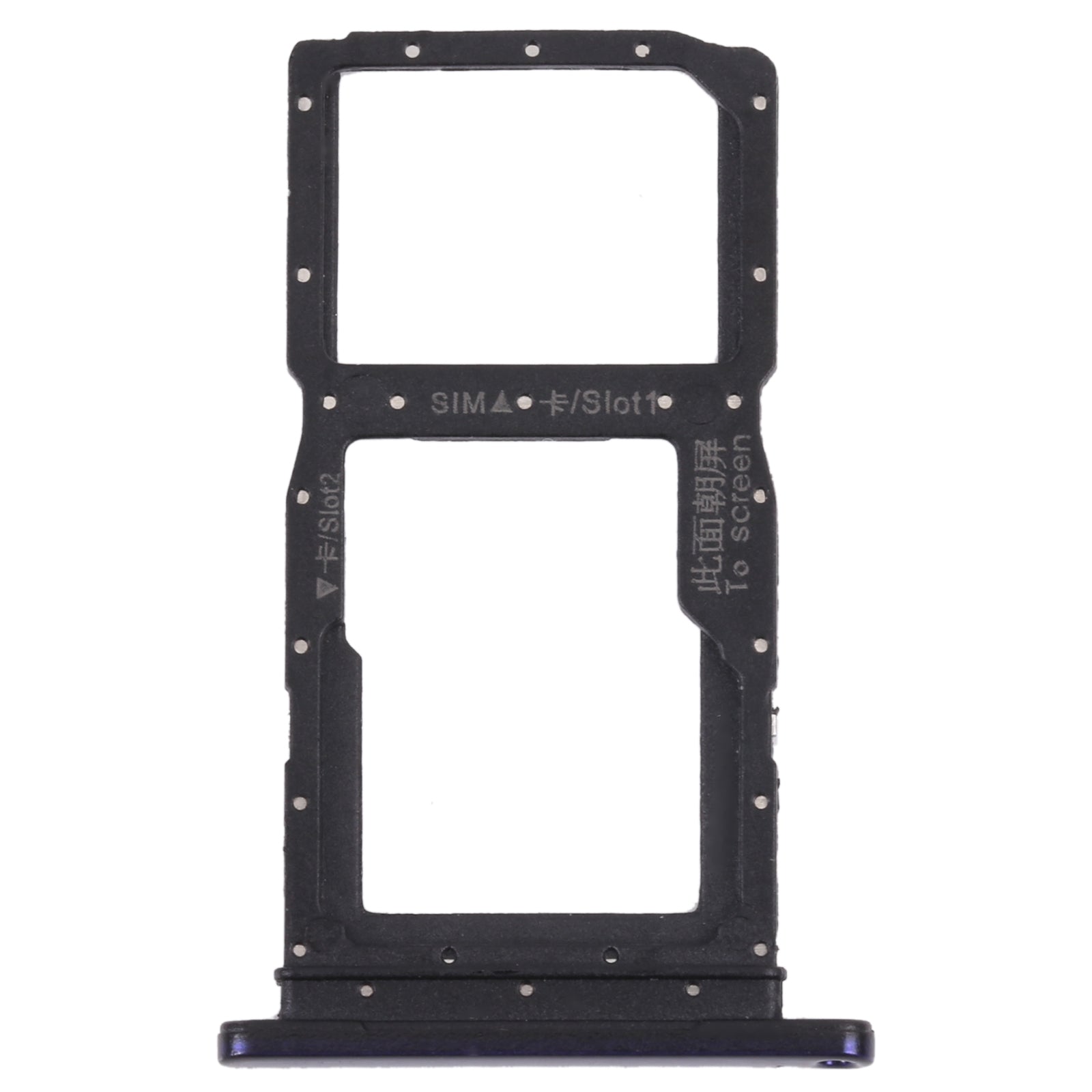SIM Card Tray + SIM Card Tray / Micro SD Card Tray for Honor 9X (Purple)
