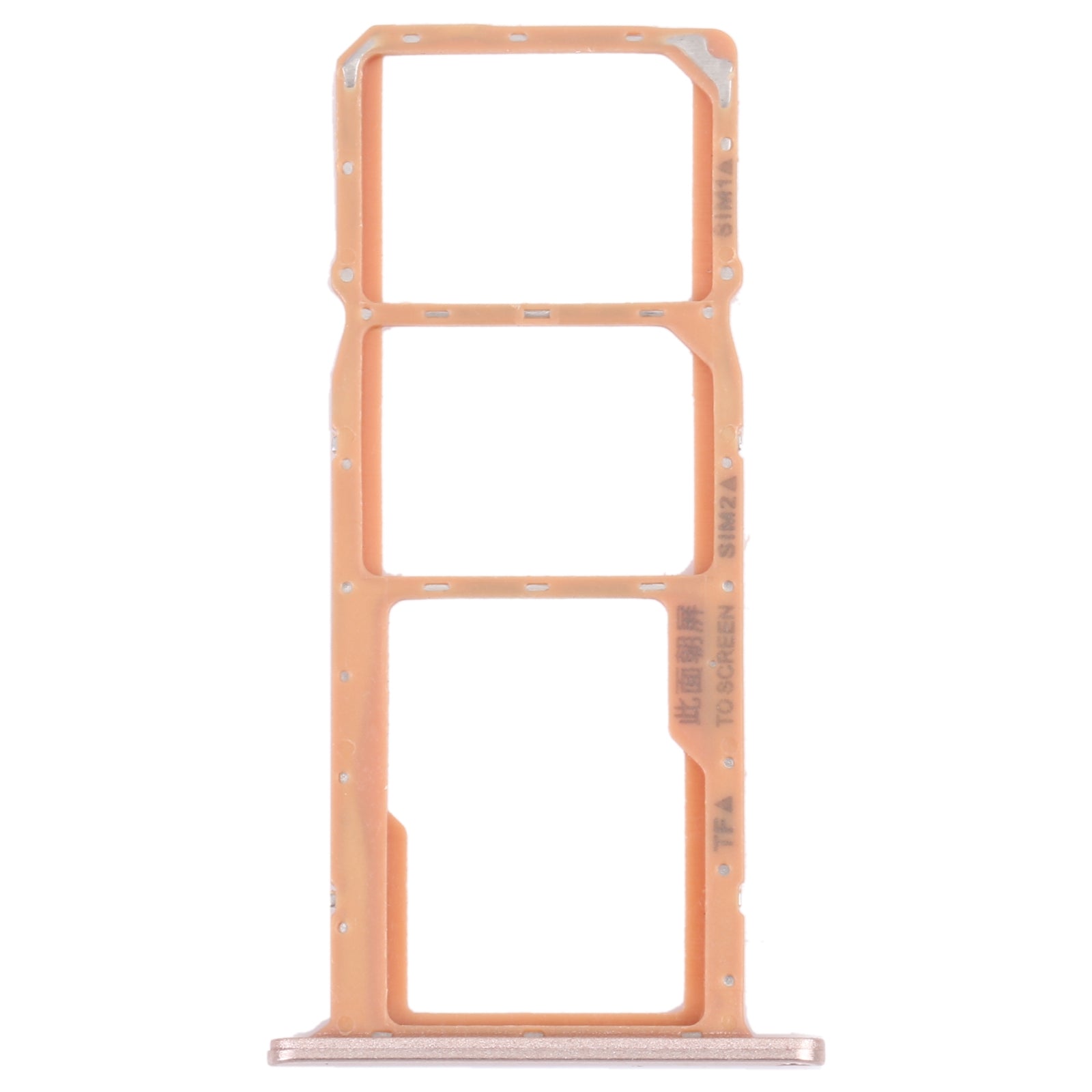 SIM Card Tray + SIM Card Tray + Micro SD Card Tray for Honor Play 8(Gold)