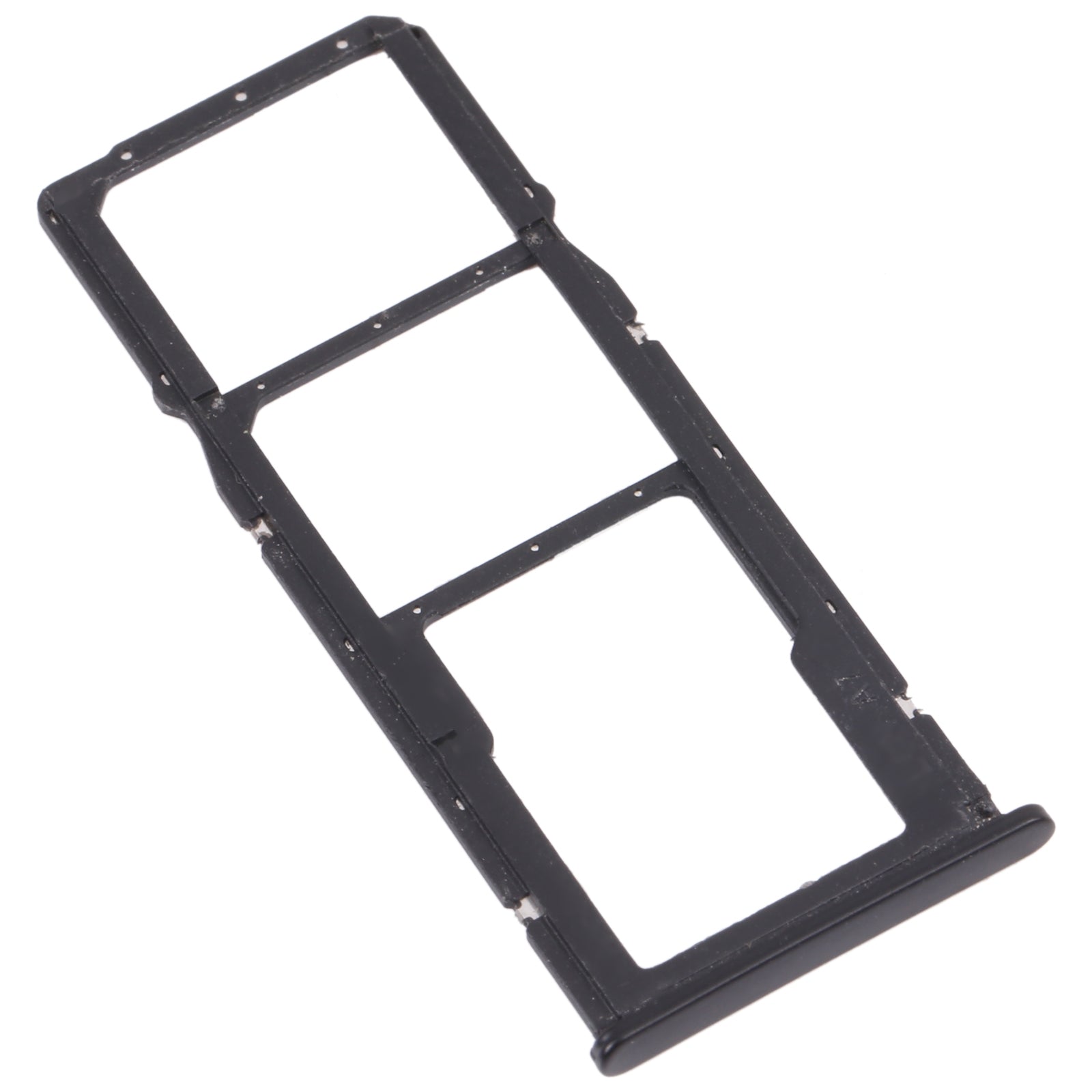 SIM Card Tray + SIM Card Tray + Micro SD Card Tray for Honor 7C (Black)