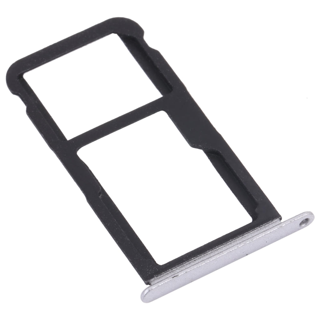 SIM Card Tray + SIM Card Tray / Micro SD Card Tray for Honor Play 6 (Silver)