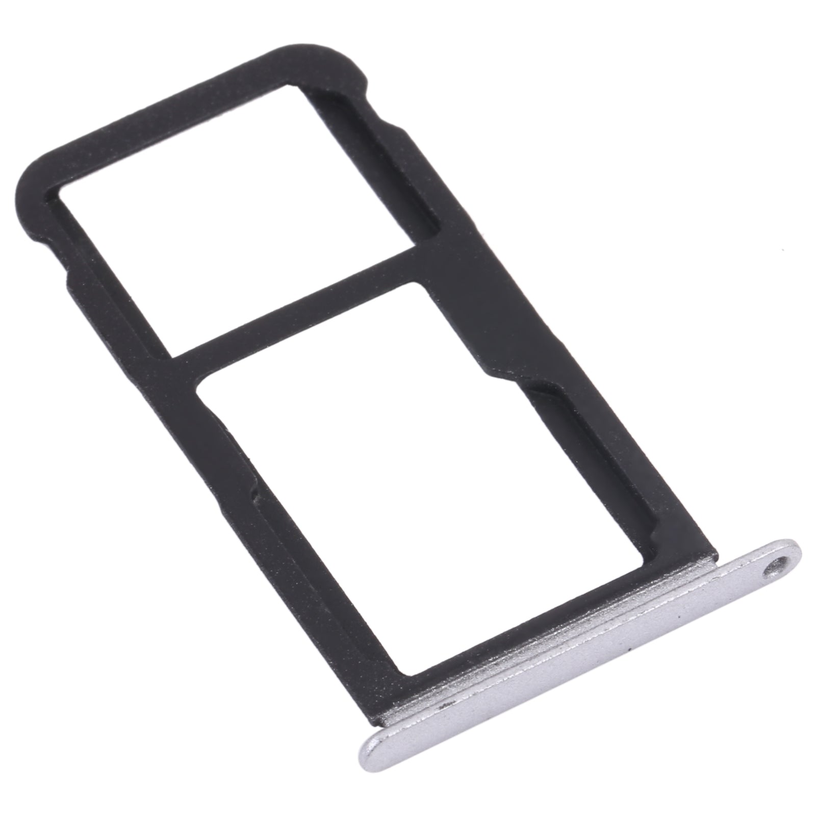 SIM Card Tray + SIM Card Tray / Micro SD Card Tray for Honor Play 6 (Silver)