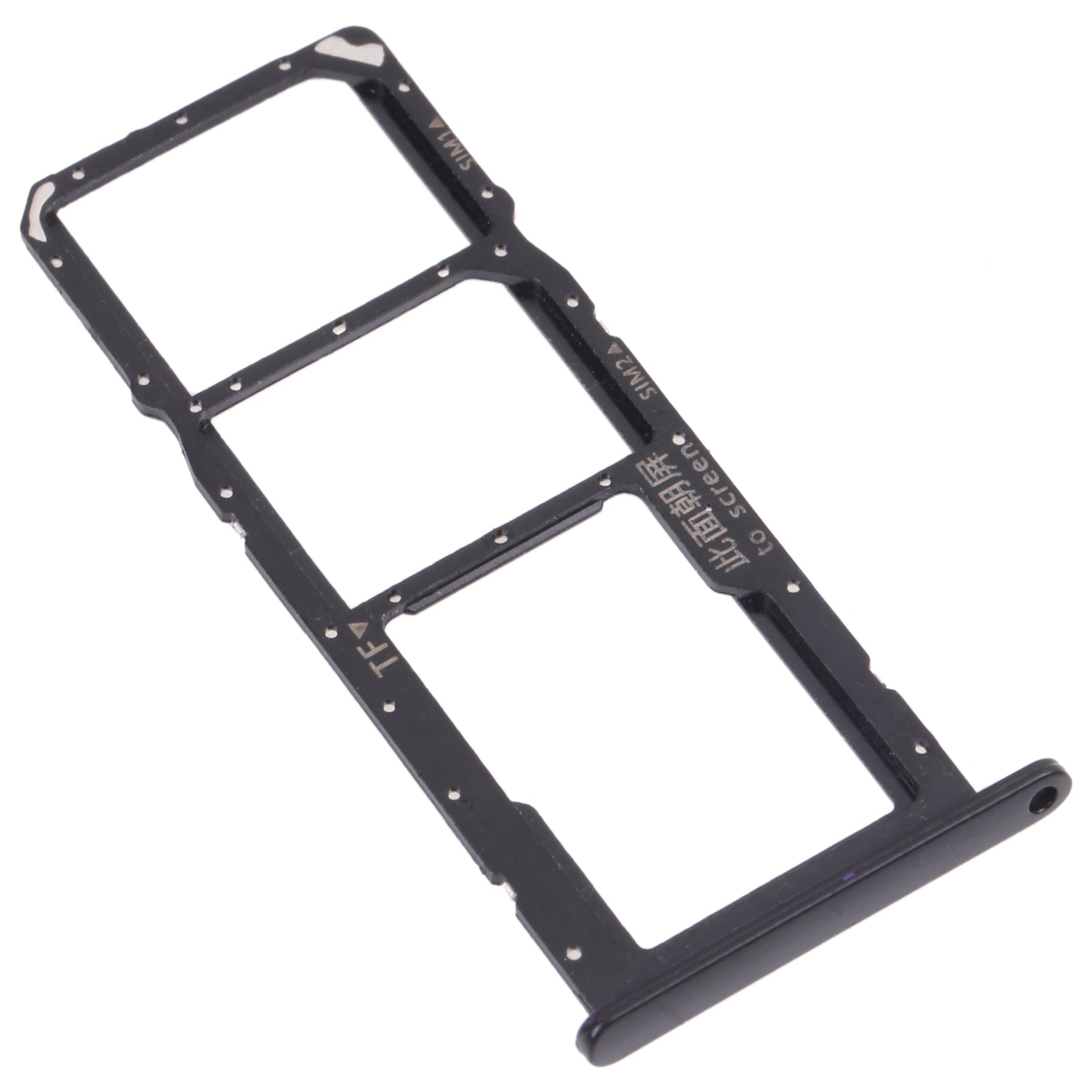 SIM Card Tray + SIM Card Tray / Micro SD Card Tray for Huawei Enjoy 20e (Black)