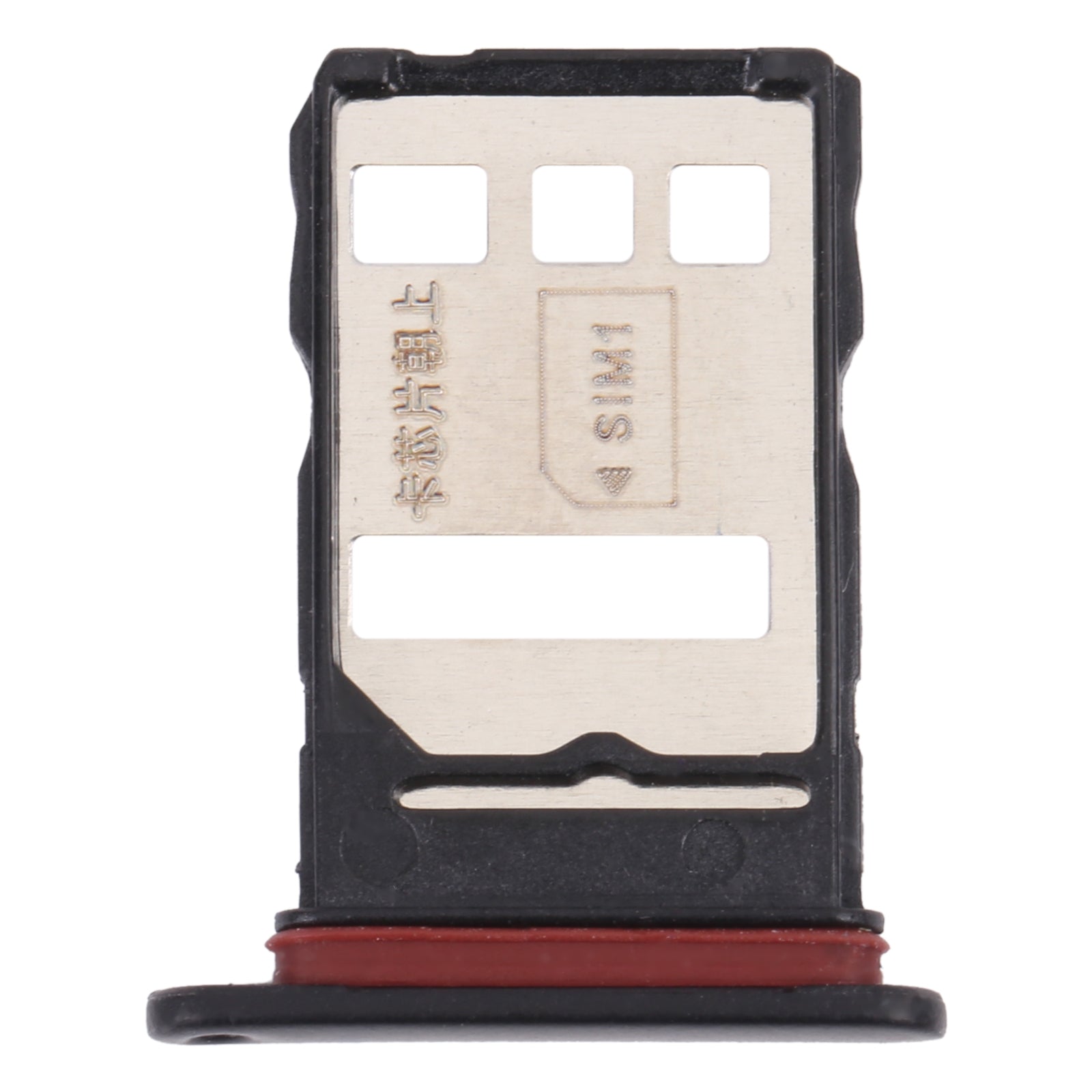 SIM Card Tray + SIM/NM Card Tray for Huawei Y9a (Black)