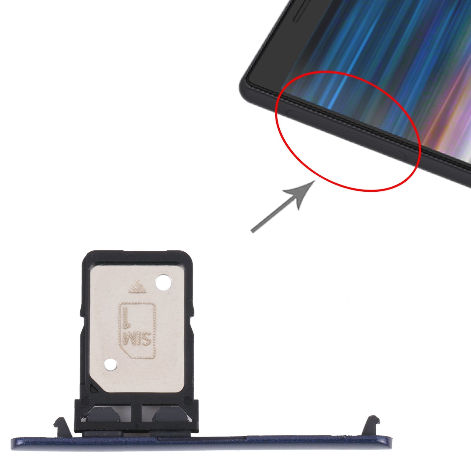SIM Card Tray for Sony Xperia 10 Plus (Blue)